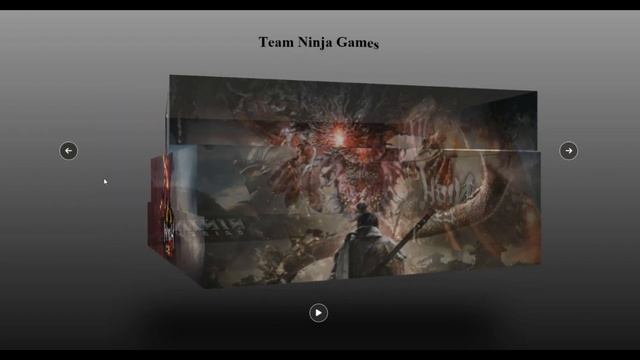 Team Ninja Cube Slideshow Using HTML / CSS / JAVASCRIPT смотреть онлайн