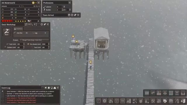 Banished- Chap #01 - Water World Series - Let's Play - Colonial Charter + New Medieval Town смотреть онлайн