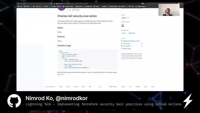 Implementing terraform security best practices using Github Actions - GitHub Satellite 2020 смотреть онлайн