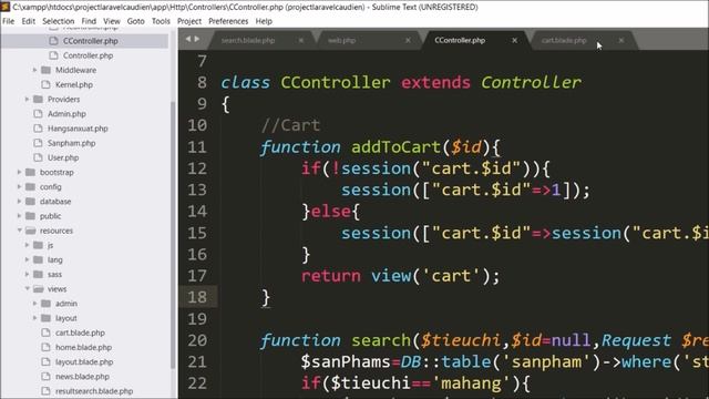 Lớp PHP-Laravel1: Giỏ hàng (cart) - Phần 1 смотреть онлайн