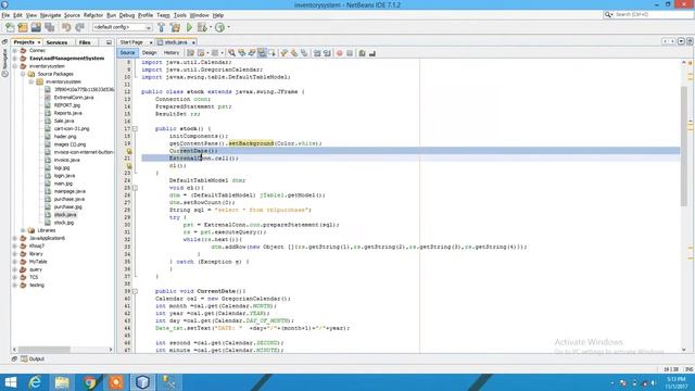 Stock Interface of Inventory Management System In Java - 3 смотреть онлайн