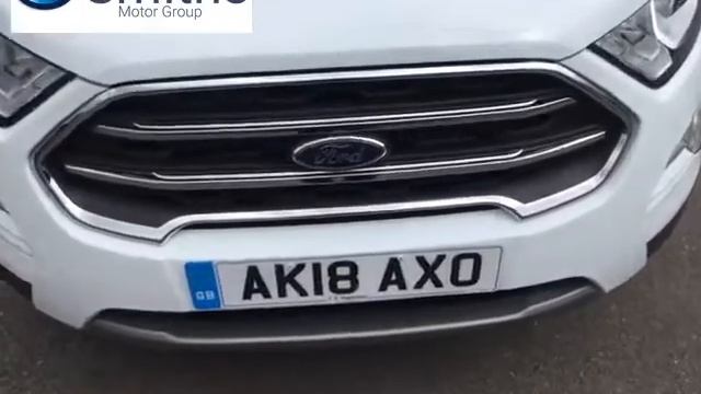 For Sale - AK18AXO - FORD ECOSPORT TITANIUM 5 DOOR HATCHBACK WHITE PETROL 2018 смотреть онлайн