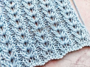 Потрясающий нежнейший узор спицами для вязания шарфа, свитера