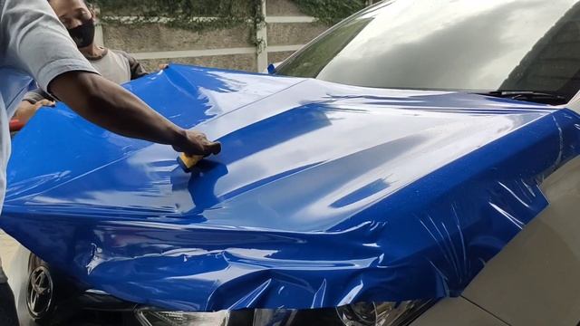 Wrapping Kap Mesin Toyota Vios 2021 | Oracal 651 Blue #carwrapvios #wrappingvios смотреть онлайн