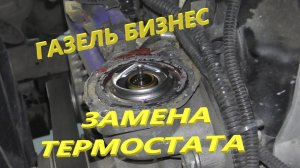 Газель бизнес.  Замена термостата.