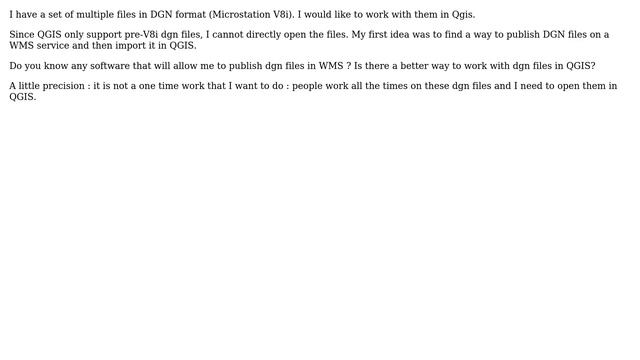 GIS: How to work with Microstation DGN v8i files in QGIS? смотреть онлайн
