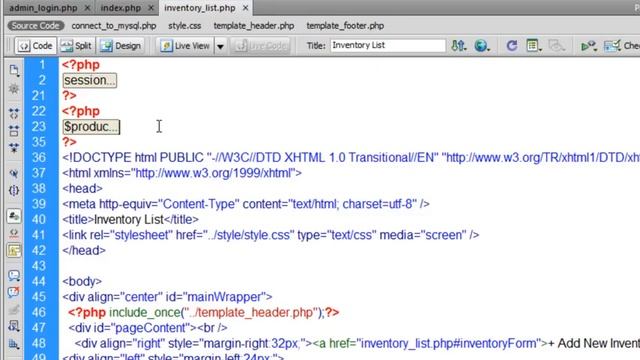 E-Commerce, PHP, mySQL, Inventory Management смотреть онлайн