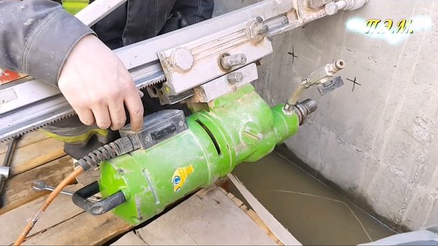 Алмазное бурение отверстий в бетонных и железобетонных стенах HD 1080 смотреть онлайн