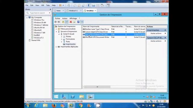 Installer et configurer un serveur d'impression sous Windows Server смотреть онлайн