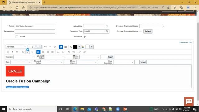 Oracle Create Sales Campaign Template | Oracle Sales | Oracle UIX | Oracle CRM | Oracle Fusion |BIS смотреть онлайн