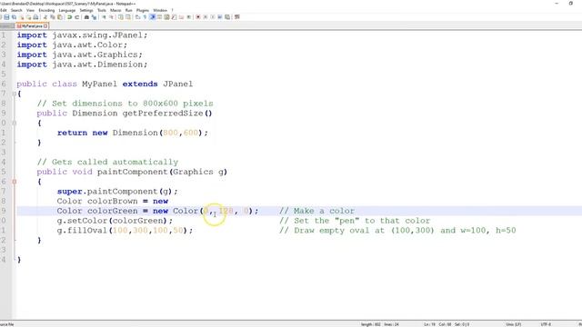 Java GUI 01 - First Example and Expanded смотреть онлайн