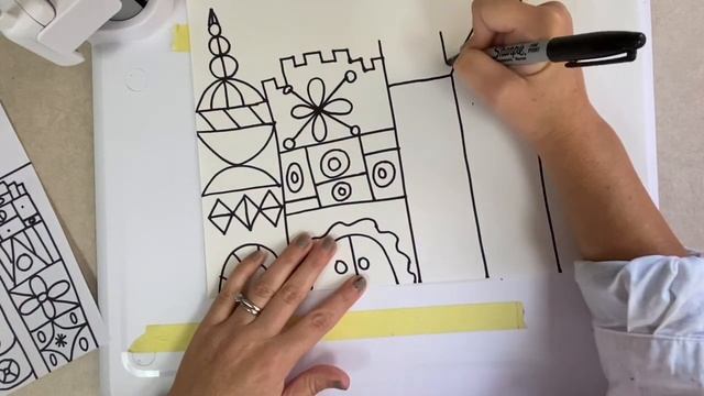 Drawing Mary Blair Castle Art Lesson смотреть онлайн