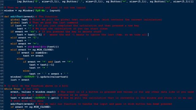 Python GUI calculator with PySimpleGUI смотреть онлайн