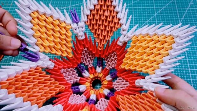 How to make 3d origami Flower 9 - Vase смотреть онлайн