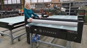 НОВИНКА! Станок для накатки пленки с двумя валами (горячий и холодный). Производство STANBER