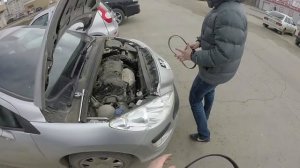 Замена ремня генератора Пежо 308 (Peugeot 308 EP6 120 HP)