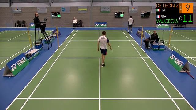 Zyver John De Leon 🇮🇹 - Arthur Vaugeois 🇫🇷, MS, Yonex Dutch Junior International 2023 смотреть онлайн