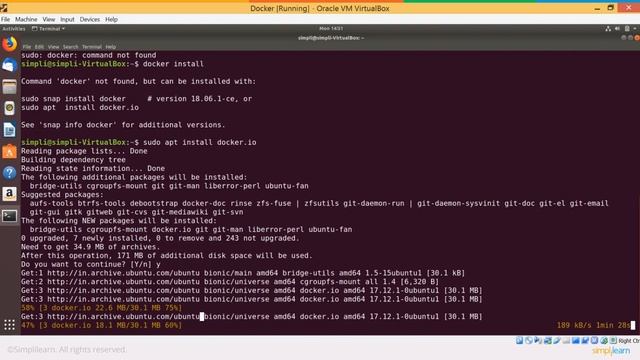 Docker Installation In Ubuntu | How To Install Docker In Ubuntu? | Docker Installation | Simplilear смотреть онлайн