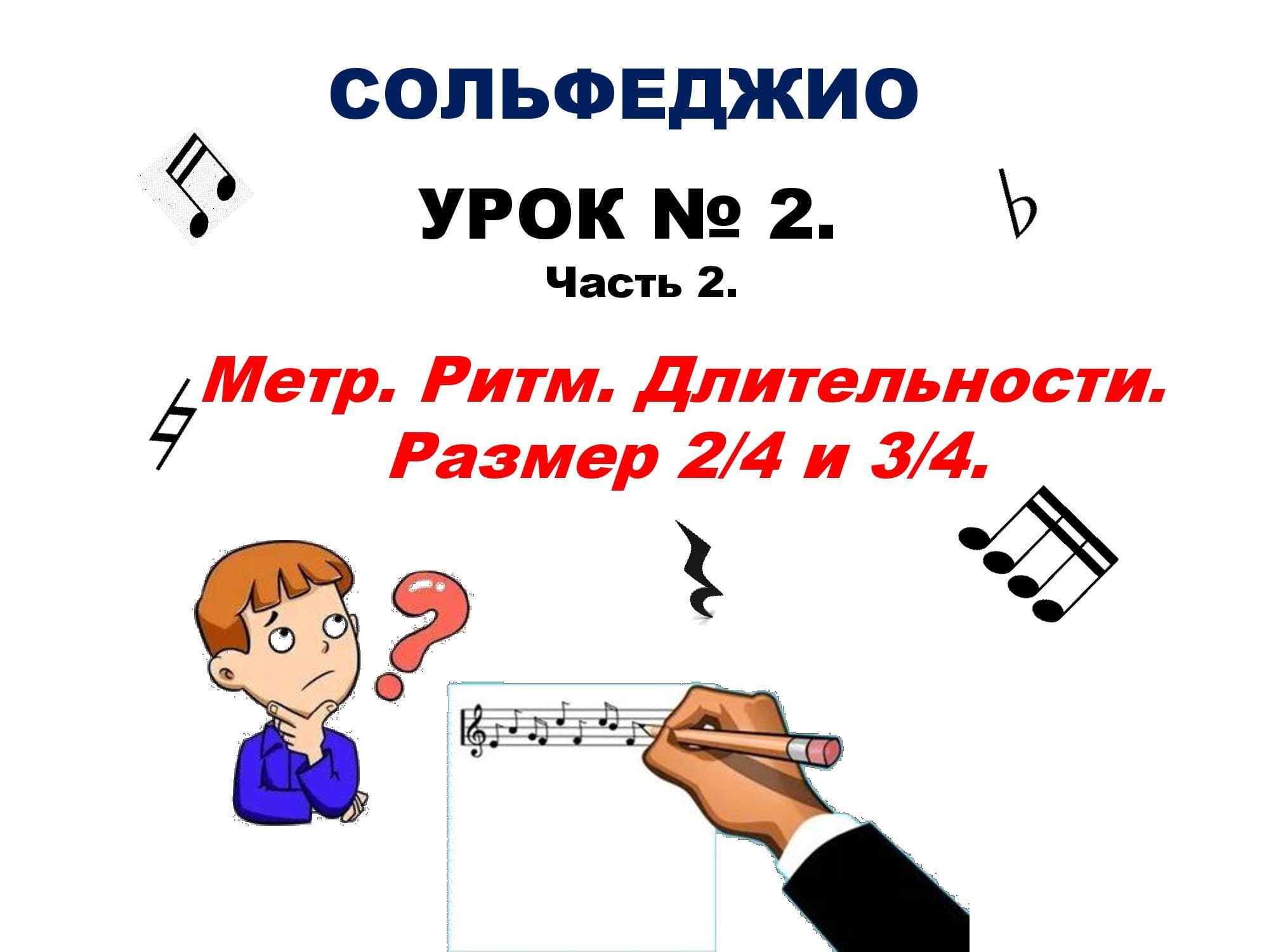 Урок № 2. Часть 2. Метр. Ритм. Длительности нот. смотреть онлайн