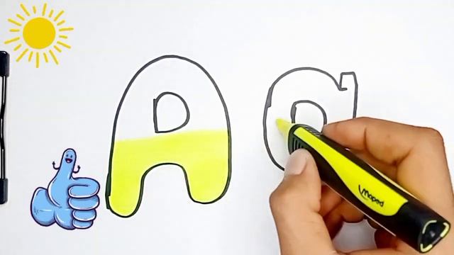 Нарисуйте алфавит для детей / Draw alphabet for children / Harflar rasmini chizish va boʻyash. Harf смотреть онлайн