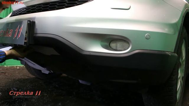 Защита радиатора HONDA CR-V III (рестайлинг) 2010-2012г.в. (Хром) - strelka11.ru смотреть онлайн