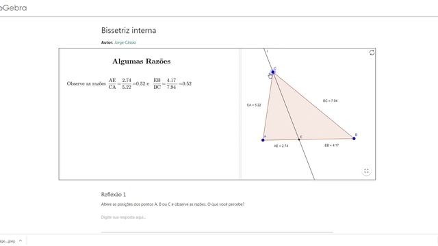 Atividades no Geogebra sobre Teorema de Tales e das Bissetrizes смотреть онлайн