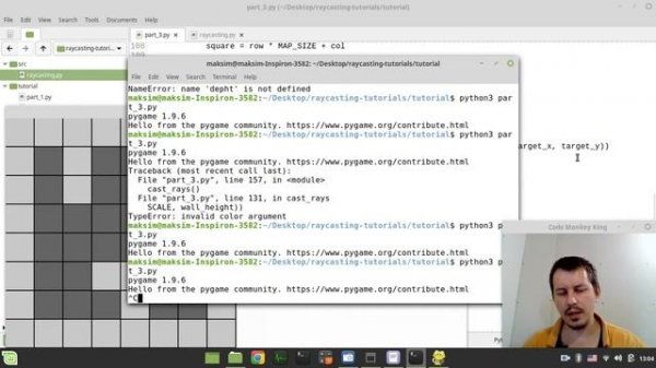 Simple raycasting with python & pygame: rendering 3D projection