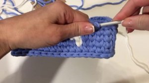 Квадратная корзина с деревянным дном из трикотажной пряжи | Новогодняя корзина крючком | Soft Decor