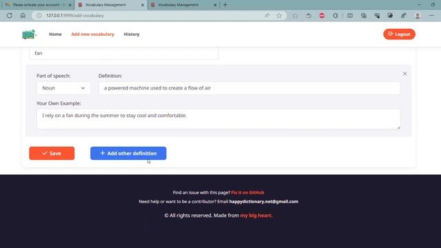 CS50W Final Project - Happy Dictionary смотреть онлайн