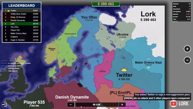 Ну я почти победил..) ► Territorial.io смотреть онлайн