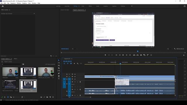 Как синхронизировать звук в Adobe premiere pro смотреть онлайн