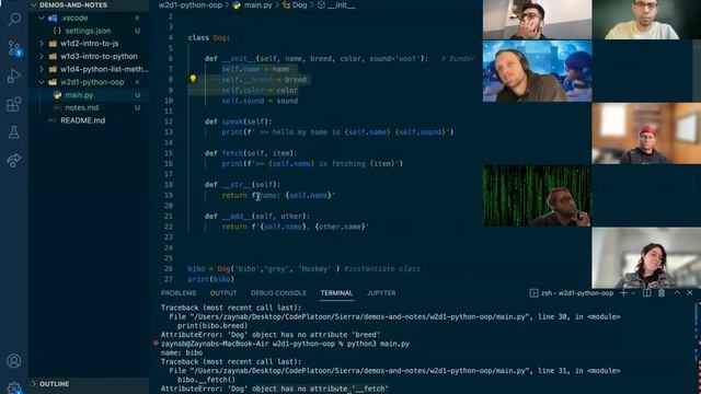 W2D1: Python OOP (1 of 1) смотреть онлайн