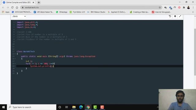 Printing FizzBuzz | Java Program смотреть онлайн