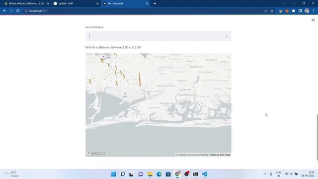 Build Data Science Web App Using Streamlit and Python: Part 3 || New York Traffic Collision Dataset смотреть онлайн