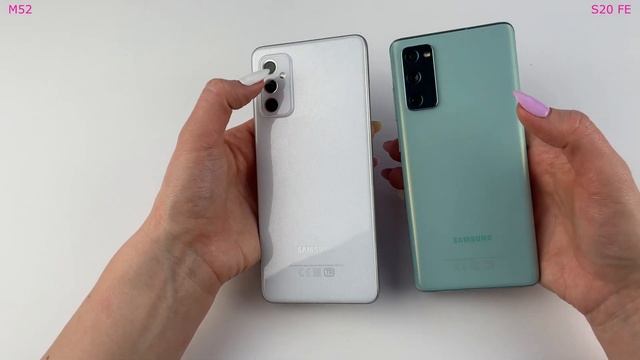 Samsung M52 vs Samsung S20 FE / Подробное сравнение смотреть онлайн