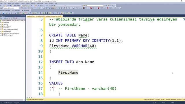 SQL Server'da @@IDENTITY Kullanımı смотреть онлайн