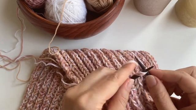 Детский шарф. Английская резинка. смотреть онлайн