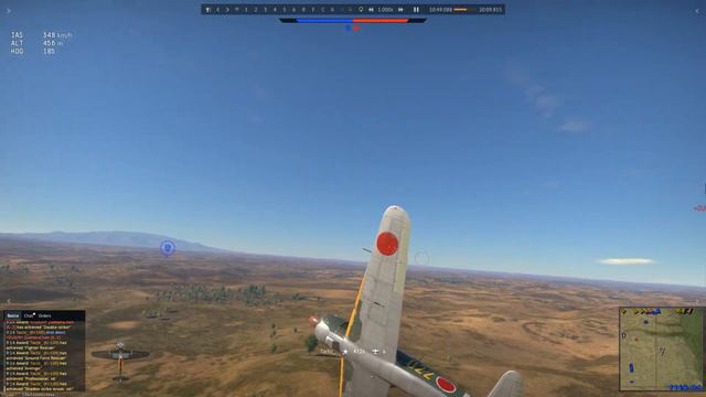 [War Thunder] Ki-100 "OP Plane" 7 kills in Air Realistic Battle смотреть онлайн