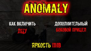 сталкер ANOMALY как Целиться через ЛЦУ Настройка яркости ПНВ Боковые прицелы как Пинаться в описание