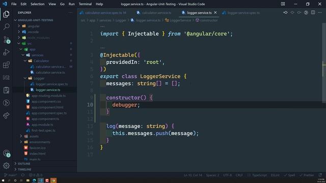 8. Mocking the injected service using createSpyObj method and spy on the methods - Angular смотреть онлайн