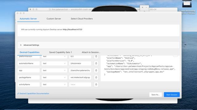 How to Create Desired Capabilities for Android with Appium on Mac OS смотреть онлайн