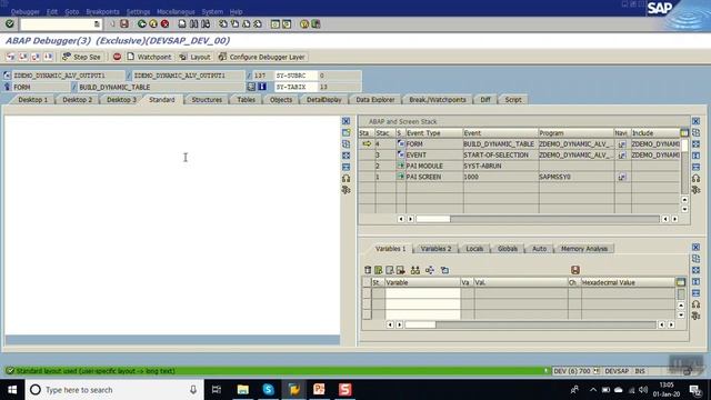 9 dynamic output columns alv report using filed symbols and dynamic table creation смотреть онлайн