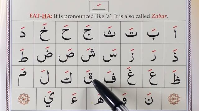 (Islamic)Tajweed Lesson 2- The Arabic Alphabet with a Fathah (For absolute beginners) смотреть онлайн