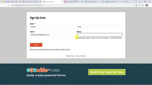 How to Send SMS via ClickSend to Specified Number when Form is Submitted via Cognito Forms смотреть онлайн