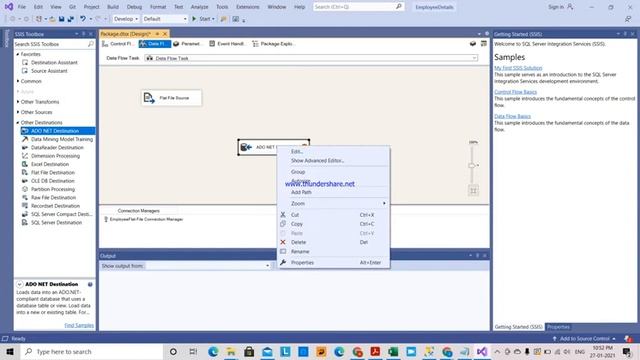 2.SSIS TUTORIAL - LOAD FLAT FILE TO SQL SERVER TABLE IN SSIS PACKAGE - TELUGU смотреть онлайн