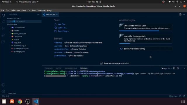 Instalando React-Navigation + Stack Navigator смотреть онлайн