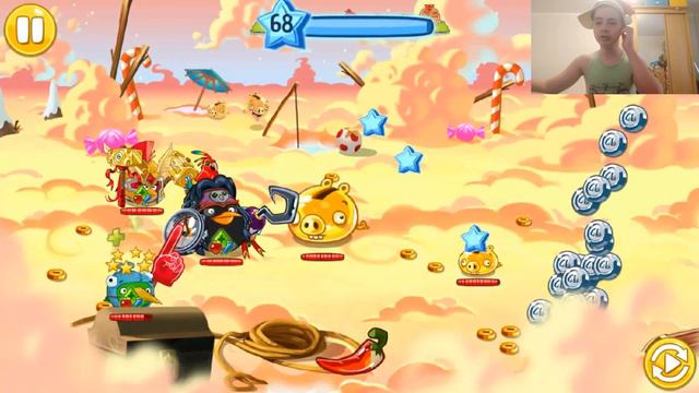 Прохождение золотых облаков в новогоднем событии angry birds epic смотреть онлайн