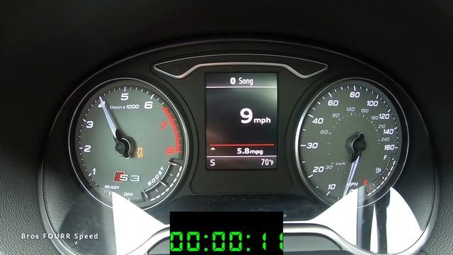 Stock Audi S3 8V 0-60 MPH (0-100 KPH) Launch Control Time смотреть онлайн