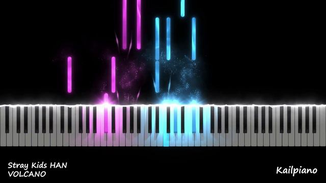 Stray Kids "HAN"(한) / VOLCANO / Piano Tutorial смотреть онлайн