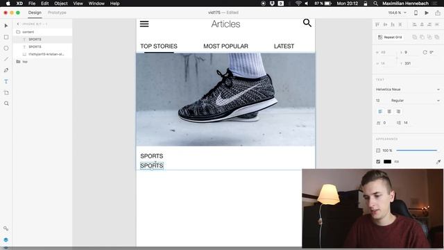 Blog UI • Adobe XD Tutorial / Adobe Experience Design Tutorial смотреть онлайн